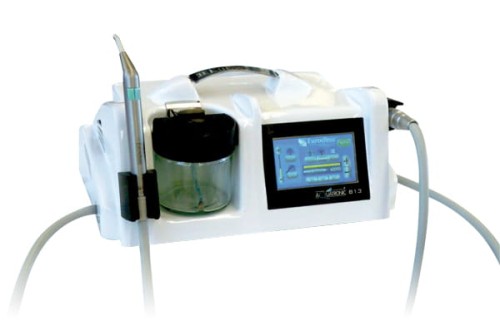 Frezarka podologiczna High Tech Podo Euroclinic w wersji z 3 funkcyjnym modułem dmuchawki